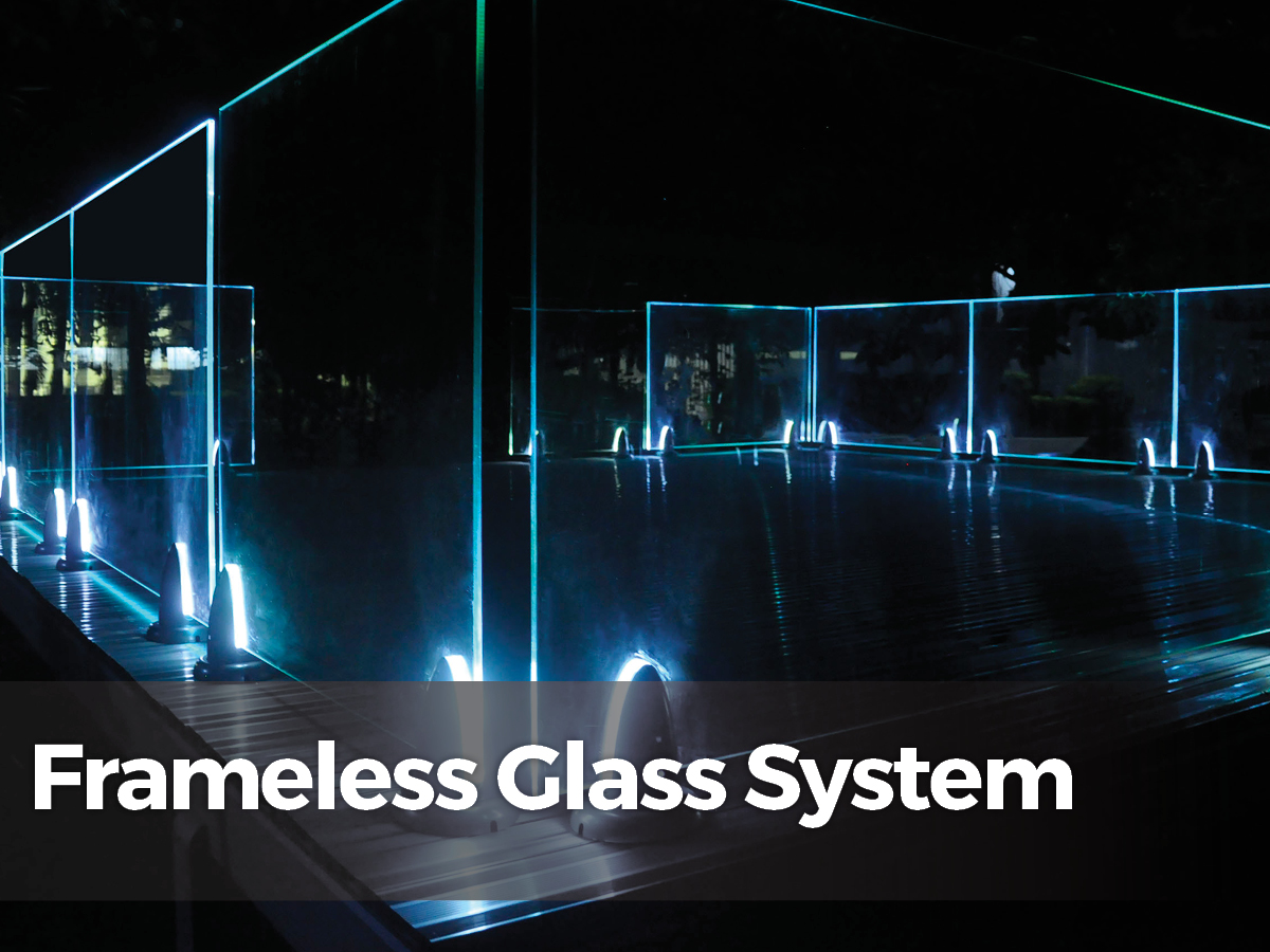 Frameless glass system